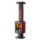 Poêle à bois SUPRA LOUISIANE 2-06 Bordeaux 9 kW