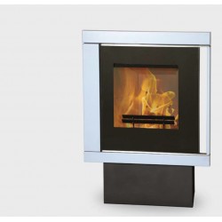 Poêle à Bois FIREPLACE MURANO Acier Gris 9 kW