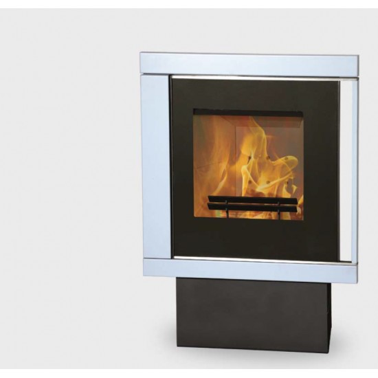 Poêle à Bois FIREPLACE MURANO Acier Gris 9 kW