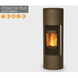 Poêle à Bois FIREPLACE ETOILE 101 PLUS Acier Marron 7 kW