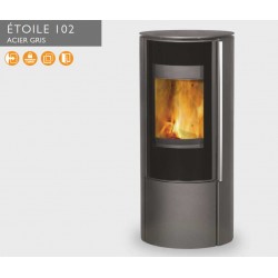 Poêle à Bois FIREPLACE ETOILE 102 Acier Gris 5 kW