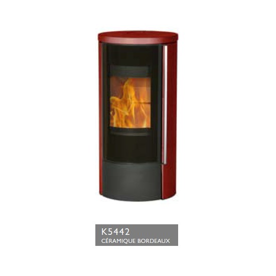 Poêle à Bois FIREPLACE ETOILE 102 Céramique Bordeaux 5 kW