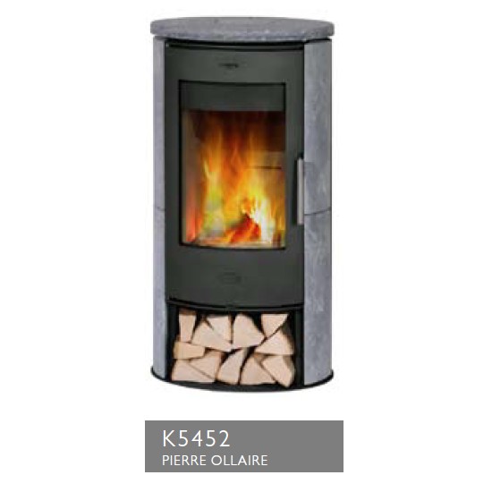 Poêle à Bois FIREPLACE MONTE CARLO Acier Pierre Ollaire 5 kW