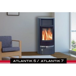 Poêle à Bois SYLVATIKA ELDA ATLANTIK Acier Noir 7 kW