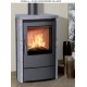Poêle à Bois SYLVATIKA ONSALA Acier Gris Pierre Ollaire 8 kW