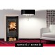 Poêle à Bois SYLVATIKA SIMO 6 Acier Noir Grès 6 kW