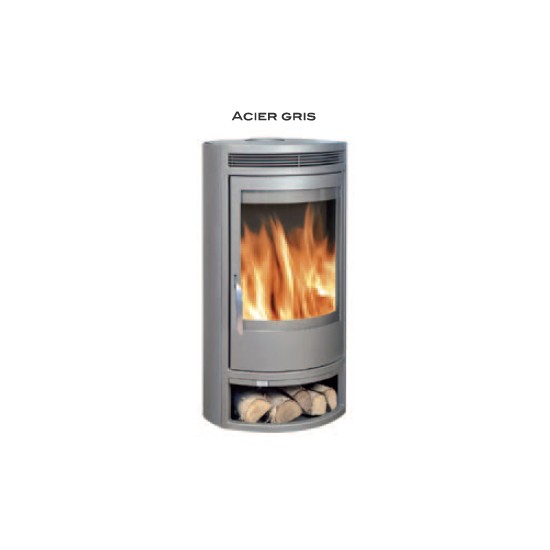 Poêle à Bois SYLVATIKA SIMO 8 Acier Gris 8 kW