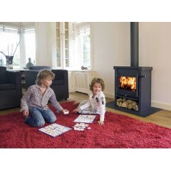 Poêle à Bois SYLVATIKA JACOBUS Acier Noir 12 kW