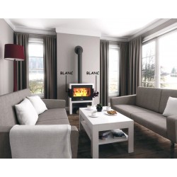 Poêle à Bois LACUNZA TITANIUM 702 Blanc 10 kW