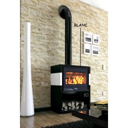 Poêle à Bois LACUNZA TITANIUM 703 Blanc Blanc 10 kW