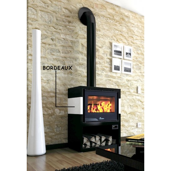 Poêle à Bois LACUNZA TITANIUM 703 Noir Bordeaux 10 kW