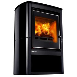 Poêle à Bois DEVILLE ELAN 1 Céramique Noir 6 kW