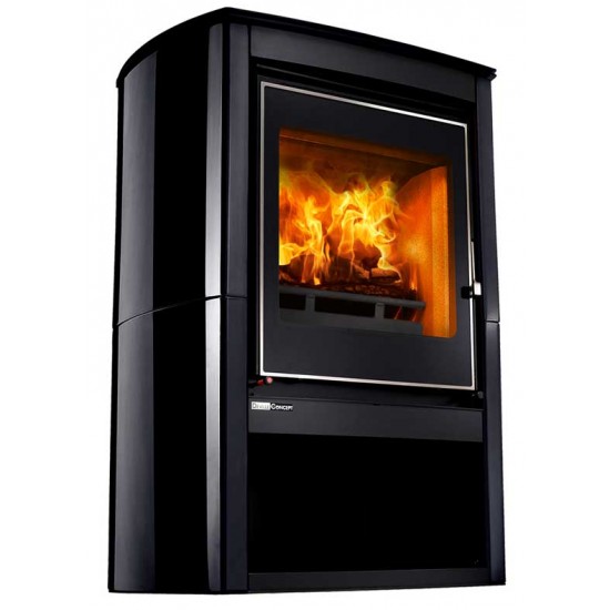 Poêle à Bois DEVILLE ELAN 1 Céramique Noir 6 kW