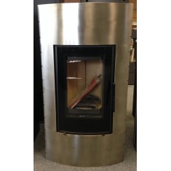 Poêle à bois VALMON BETA Inox 7 kW