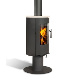 Poêle à Bois ROMOTOP EVORA T 03 Acier Gris 6 kW