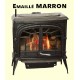 Poêle à Bois FRANCO BELGE GASCON Emaillé Marron 2 Portes + Barreaux 15 kW