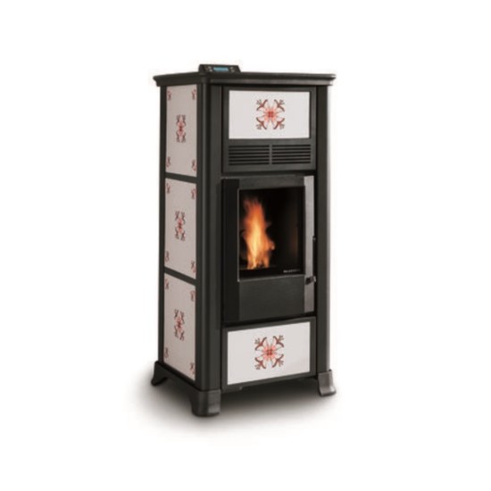Poêle à Granulés PALAZZETTI MARGHERITA Fleur Rouge 9 kW