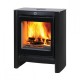 Poêle à Bois DEVILLE PERLE Noir 10 Kw