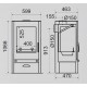 Poêle à bois SUPRA DAKOTA 2 Turbo 2 10 Gris : SHEMA