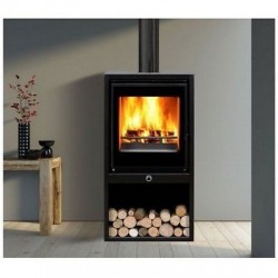 Poêle à Bois DEVILLE MERCURE 50 Etanche Noir 6 kW