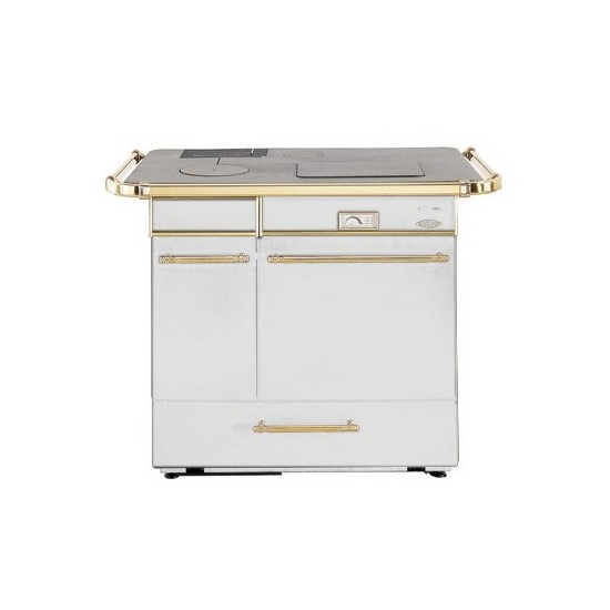 Cuisinière Bois GODIN CHATELAINE 6155 Blanc Rustique 10 kW