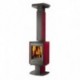 Poêle à bois SUPRA LOUISIANE 2-06 Bordeaux 9 kW