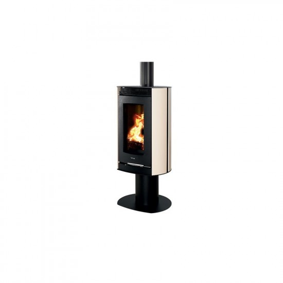 Poêle à Bois SUPRA HANOOK LIFT 03 Noir côtés Ivoire 7 kW