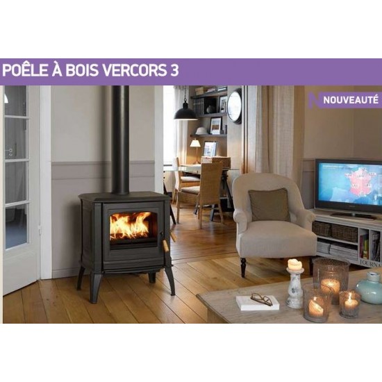 Poêle à Bois SUPRA VERCORS 3 10 kW