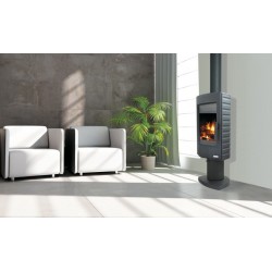 Poêle à Bois GODIN EQUIRRE Pied Fixe Gris 7,5 kW