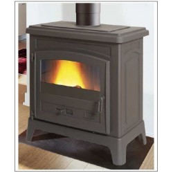 Poêle à Bois GODIN CORAIL Anthracite Brillant 10 kW