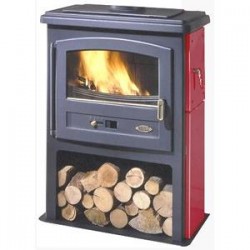 Poêle à Bois GODIN ECO Anthracite + Porte Latérale + Niche 10 kW