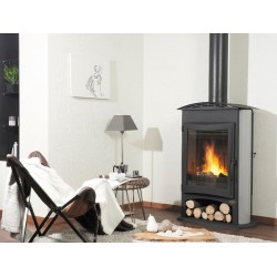 Poêle à Bois GODIN BRULHAUT INOX 15 kW