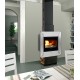 Cheminée SUPRA VALLAURIS 07 Façade Inox "Toute Prête" 11 kW