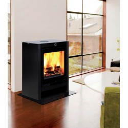 Poêle à Bois DEVILLE PERLE Noir 10 Kw