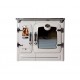 FOURNEAU A BOIS CLASICA 10KW CREME HUBLOT FLAMME VERTE RENDEMENT 78% CO2 0.09% LACUNZA