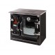 FOURNEAU A BOIS CLASICA 11KW NOIR CHROME HUBLOT FLAMME VERTE RENDEMENT 75% CO2 0.11% LACUNZA