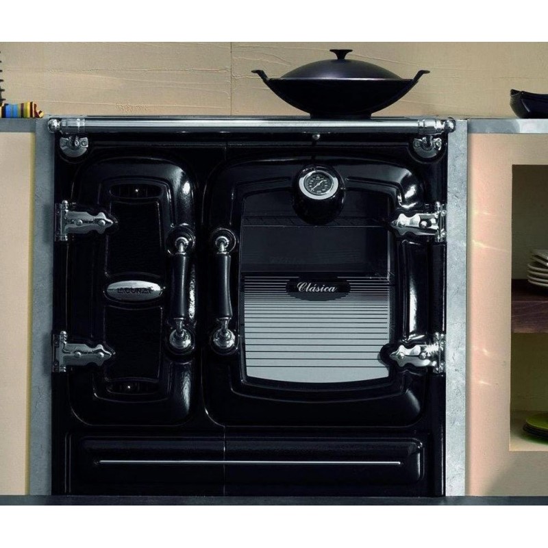 Cuisinière à bois Lacunza Etna ETNA7T 9kW Bordeaux