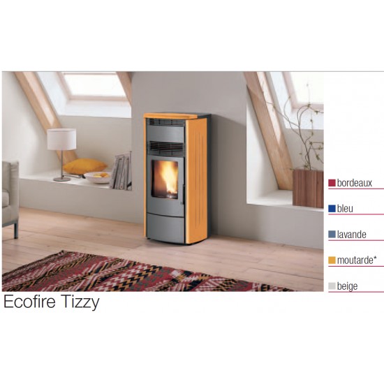 Poêle à Granules PALAZZETTI ECOFIRE TIZZY Beige 6 kW