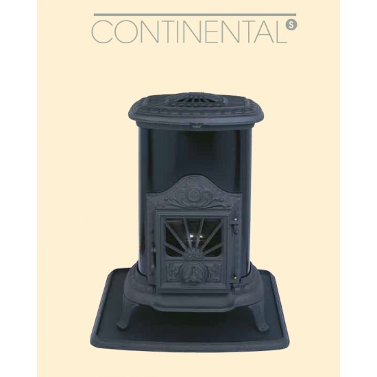 Poêle à Mazout FRANCO-BELGE CONTINENTAL S 7 Noir 7 kW