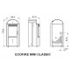 Poêle à granules PALAZZETTI ECOFIRE CLASSIC Mini Bleu : SHEMA