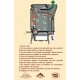 Poêle à Bois FRANCO BELGE GASCON Majolique Marron Version 2 Portes + Barreaux 15 kW