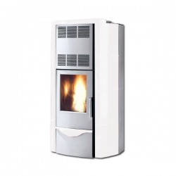 Poêle à Granules PALAZZETTI ECOFIRE SILENT Façade Gris 8 kW
