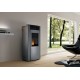 Poêle à Granulés PALAZZETTI ECOFIRE ANGELICA Acier Gris Métallisé 12 kW