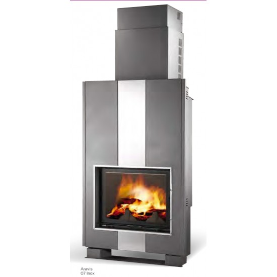 Cheminée SUPRA ARAVIS 07 Inox 11 kW
