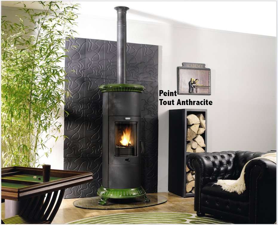 Poêle à Bois PETIT GODIN Anthracite 8 kW
