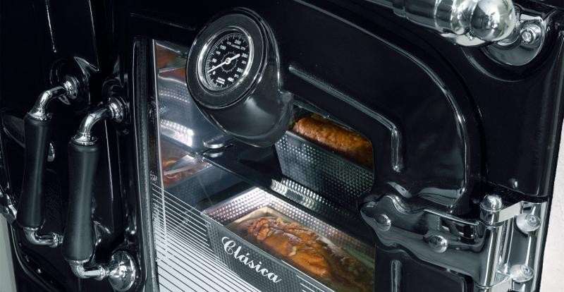 Cuisinière Bois LACUNZA CLASICA 5 Noir et Laitonnée 9 kW