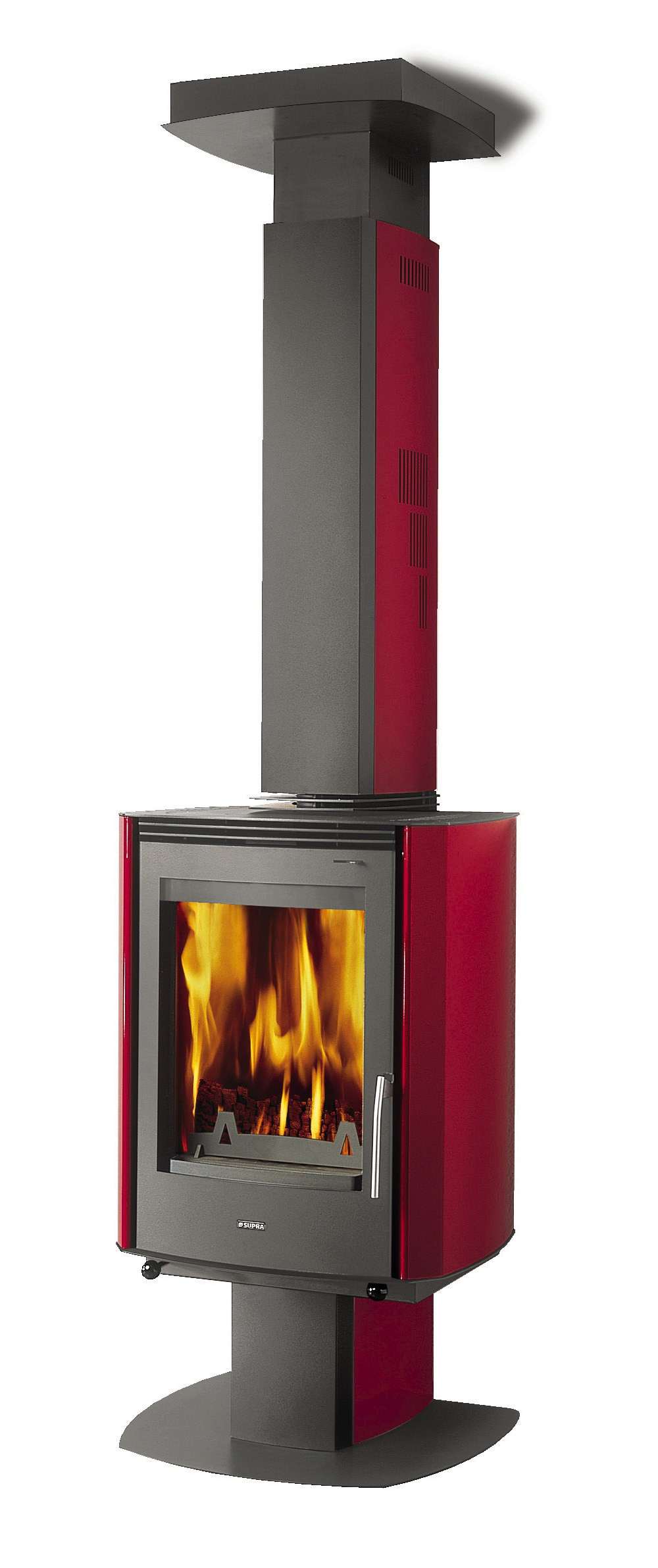 Poêle à bois SUPRA LOUISIANE 2-06 Bordeaux 9 kW