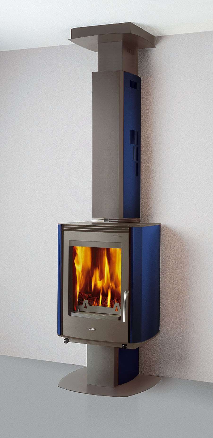 Poêle à bois SUPRA LOUISIANE 2 25 Bleu 9 kW