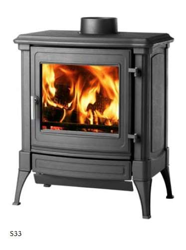 Poêle à Bois EFEL S33++48 Graphite 9 kW