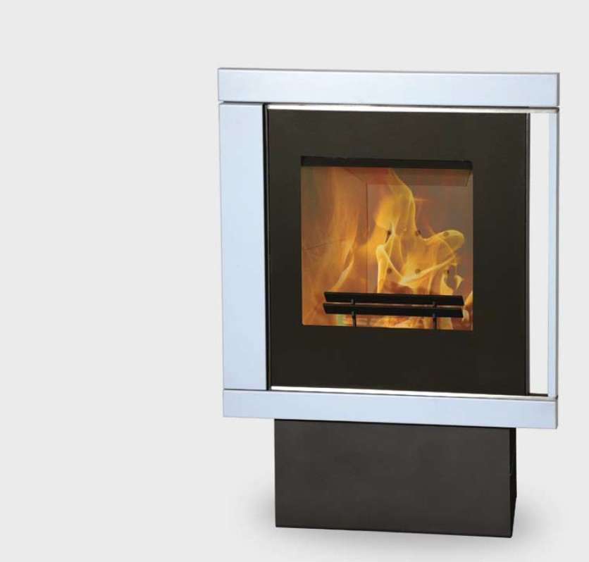 Poêle à Bois FIREPLACE MURANO Acier Gris 9 kW